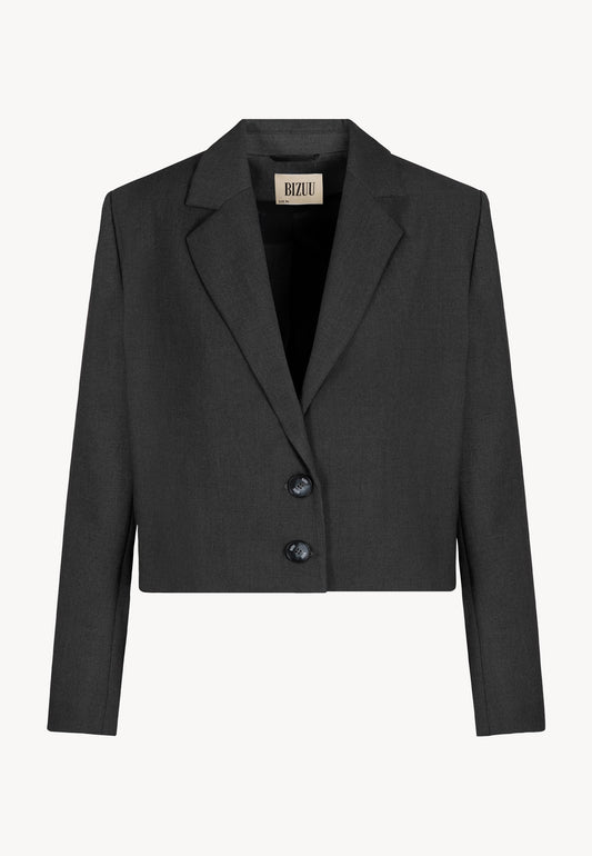 Short single-breasted jacket with a notched lapel MUNA grey