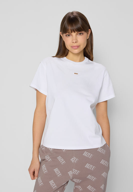 TISHAL white oversize T-shirt