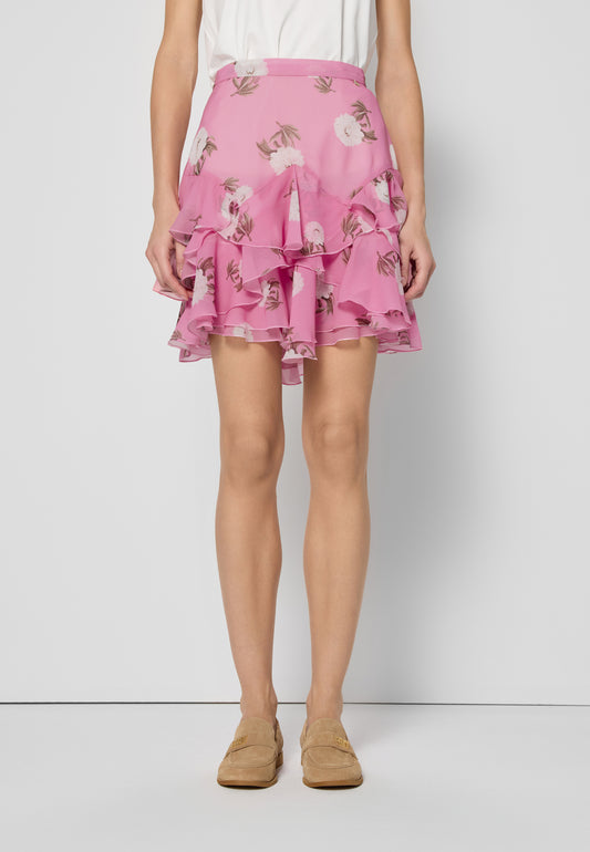 Mini skirt with floral print CANDICE