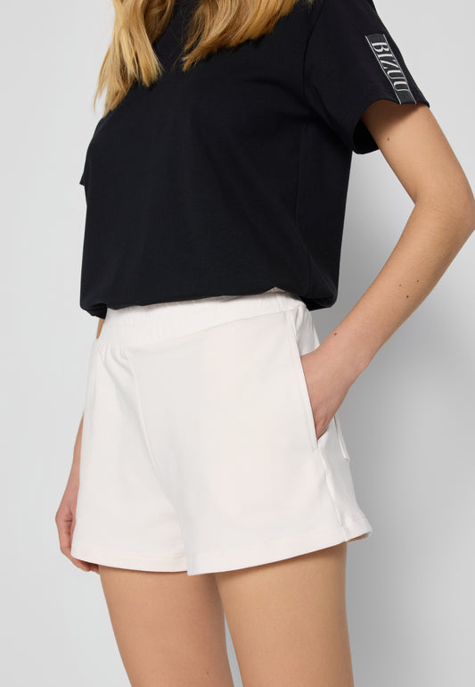 Cream sweat shorts with pockets ETHIES
