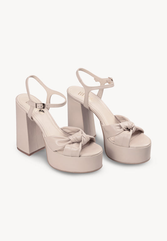 Beige platform sandals RUSTY