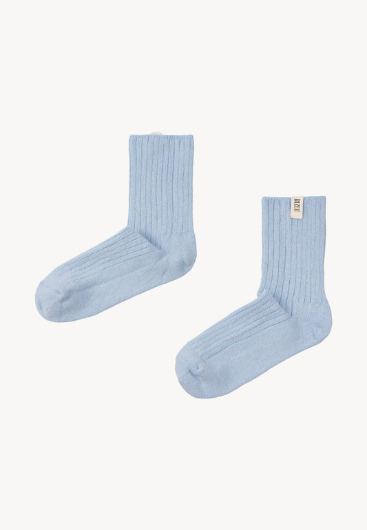Blue lambswool socks LANA