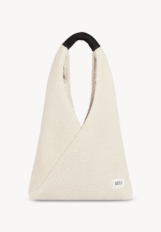 Cream faux shearling bag MULI