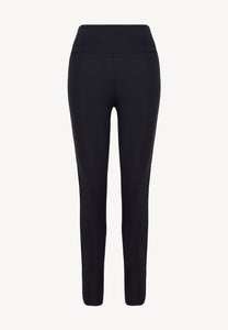 LEANDRA Leggings with logoed stripes, black