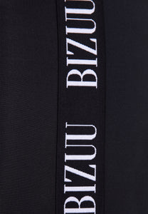 LEANDRA Leggings with logoed stripes, black