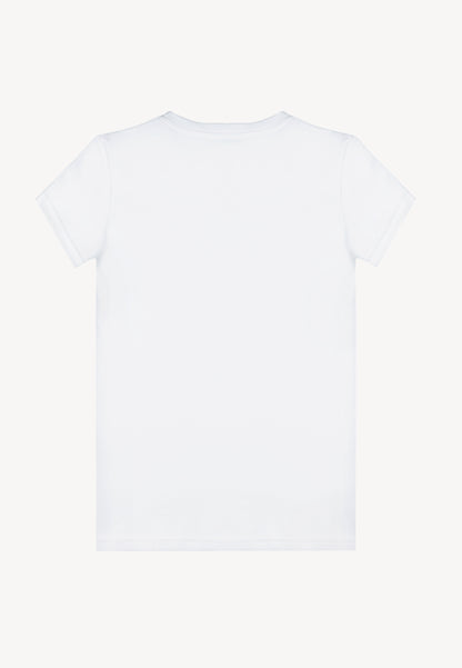 White FOKIA V-neck t-shirt