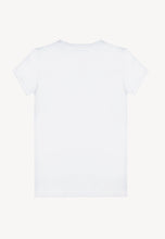 Load image into Gallery viewer, White FOKIA V-neck t-shirt
