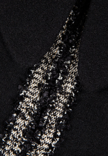 Boucle-style blazer BERTRIX in black