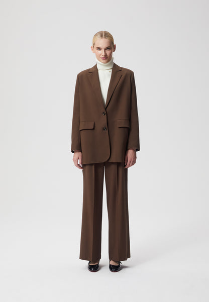 Elegant wide-leg trousers BONNO brown