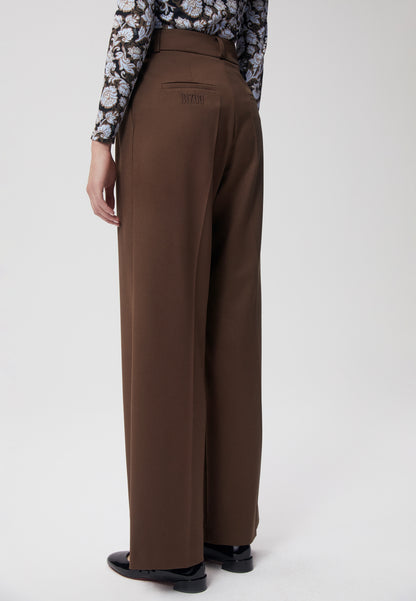 Elegant wide-leg trousers BONNO brown