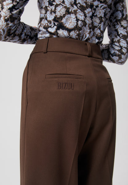 Elegant wide-leg trousers BONNO brown