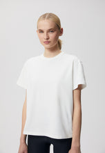 Load image into Gallery viewer, T-shirt with embroidery and a round neckline TISHA in white

