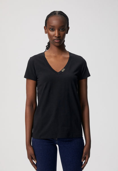 Black FOKIA v-neck t-shirt