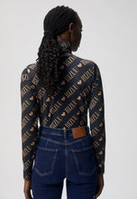 Load image into Gallery viewer, SOPHIE graphite logoed close-fitting turtleneck
