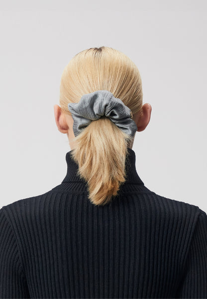 Set of silk hair ties MADYS in gray