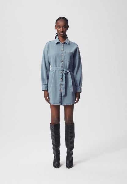 Mini denim dress MONICA in blue