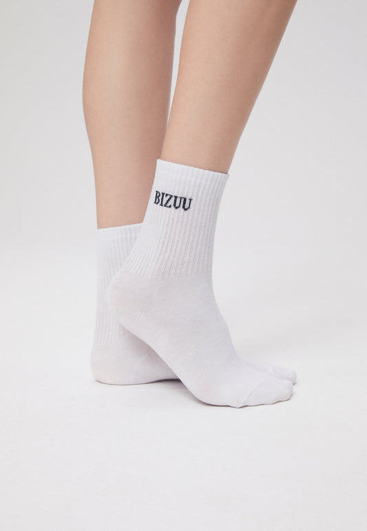 Set of two socks with ribbing and SPORTY logo