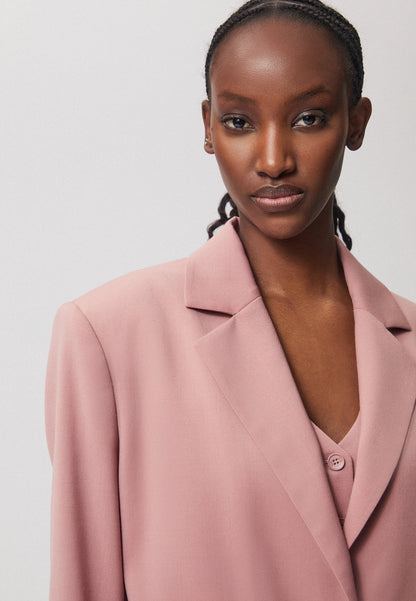 Oversized single-breasted blazer NIDYA in pink