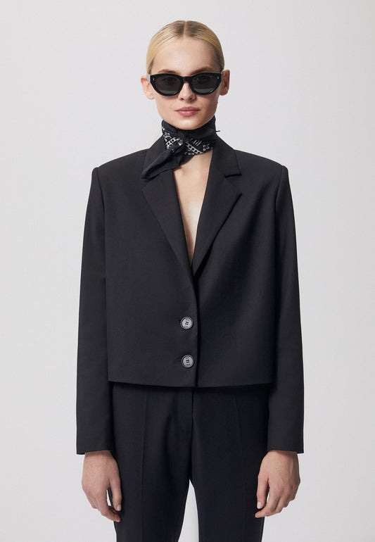 Short single-breasted blazer MUNA in black