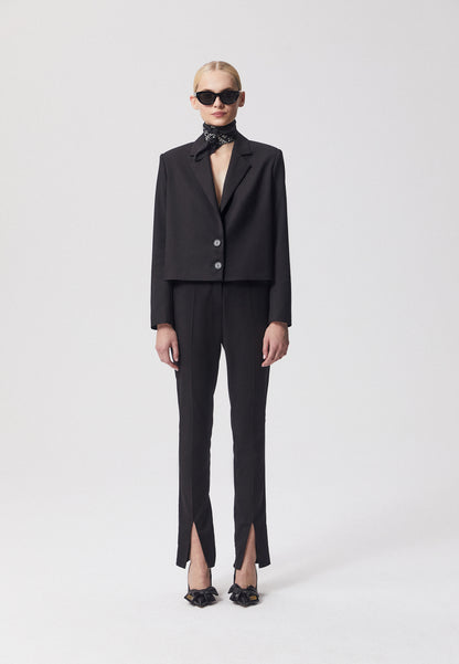 Short single-breasted blazer MUNA in black