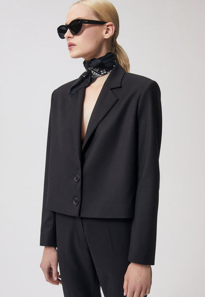 Short single-breasted blazer MUNA in black