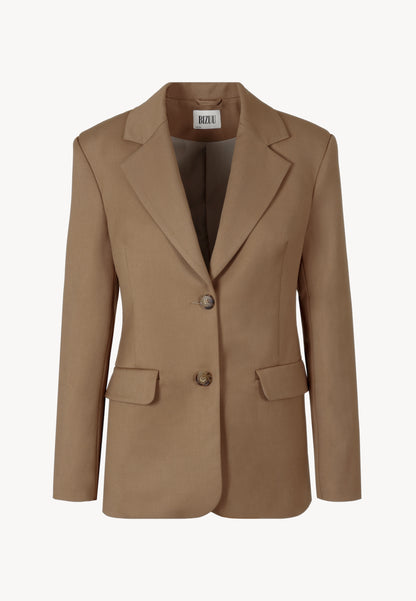 Tailored single-breasted blazer LORETTA beige