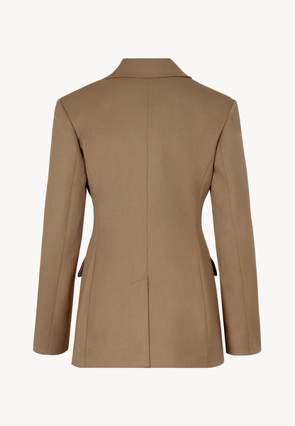 Tailored single-breasted blazer LORETTA beige