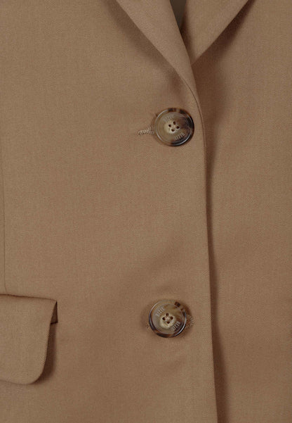 Tailored single-breasted blazer LORETTA beige