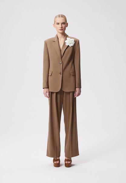 Suit trousers with wide legs BANOS beige