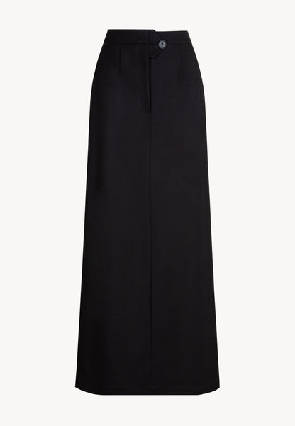 Maxi skirt made of suiting fabric with zipper closure VENTO black