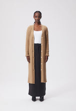 Load image into Gallery viewer, Maxi skirt made of suiting fabric with zipper closure VENTO black
