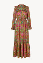 Load image into Gallery viewer, Maxi dress with long sleeves PARADIS pink
