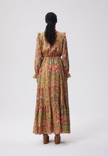 Load image into Gallery viewer, Maxi dress with long sleeves PARADIS pink
