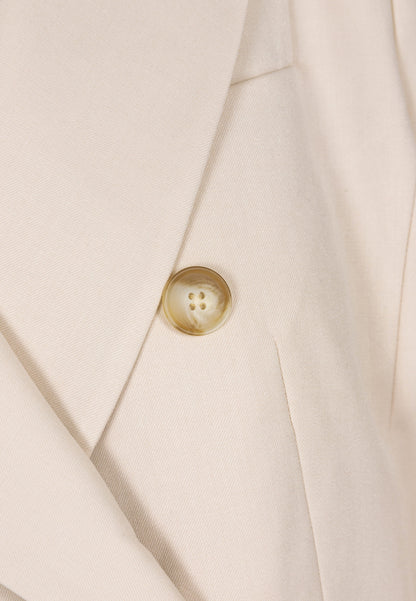 Double-breasted blazer with elegant buttons, HATIA beige