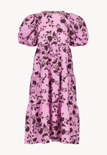 Load image into Gallery viewer, Maxi dress with puff sleeves ADDY pink
