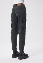 Load image into Gallery viewer, Cargo-style pants with custom fading effect CARGOSS, gray
