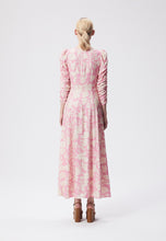 Load image into Gallery viewer, Maxi dress in floral print CALANA pink
