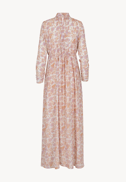 Maxi dress with floral print SIVAS in cream