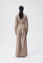 Load image into Gallery viewer, Long jumpsuit with wide legs SAVANA beige
