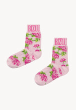 Load image into Gallery viewer, Cotton socks with proprietary floral print SERAFIL pink
