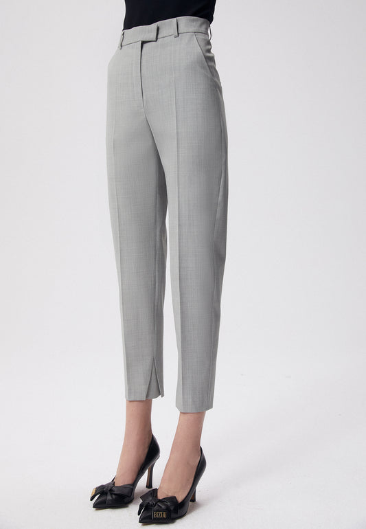 Slim-fit suit trousers SEGRATE, gray