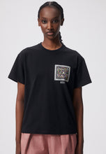 Load image into Gallery viewer, Oversized t-shirt with custom print TISHA black
