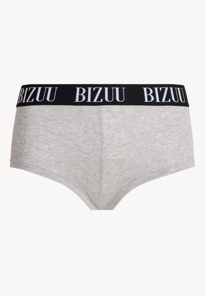 Shorts with branded elastic band LUSITA gray