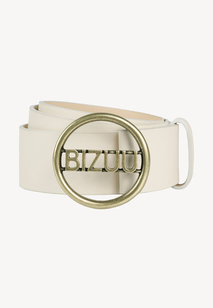 REVO belt with decorative buckle, cream