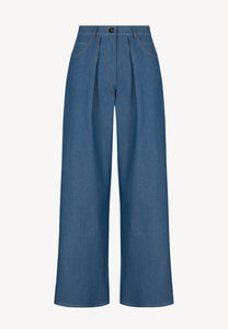 AROAHA wide-leg trousers in blue