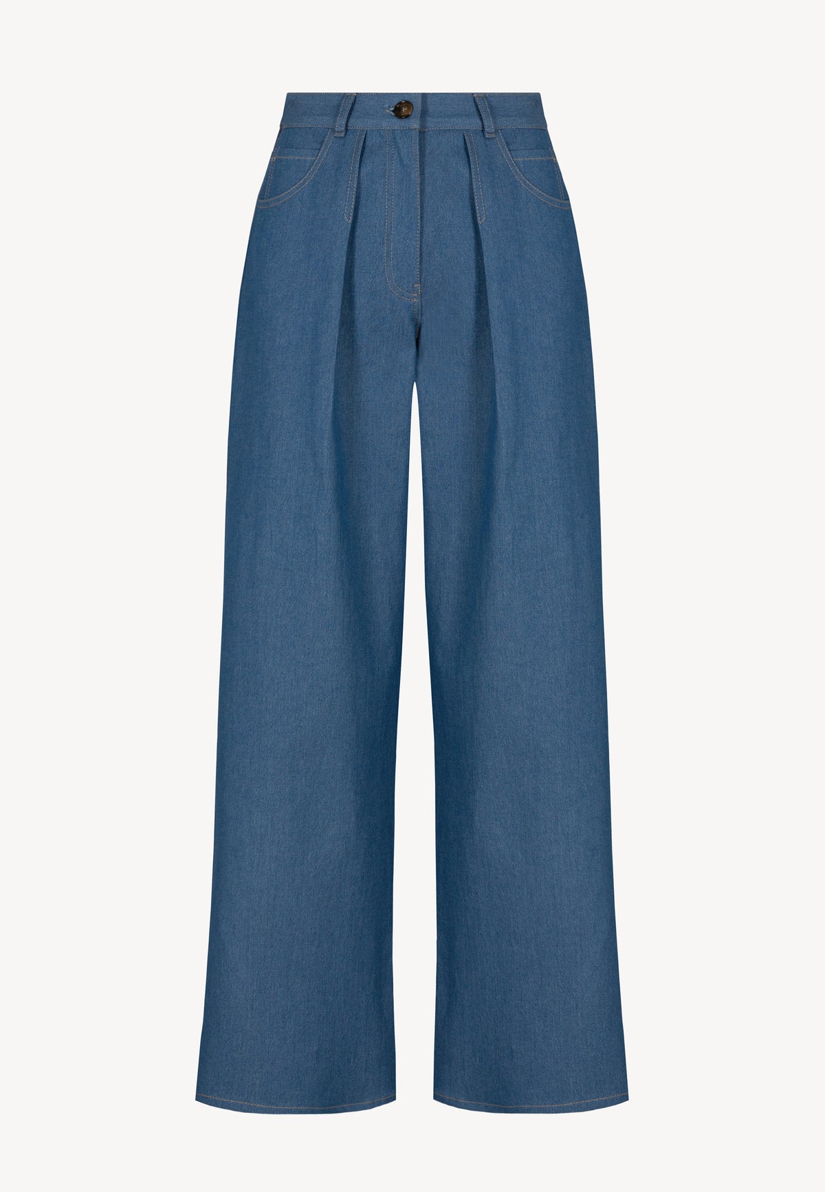 AROAHA wide-leg trousers in blue
