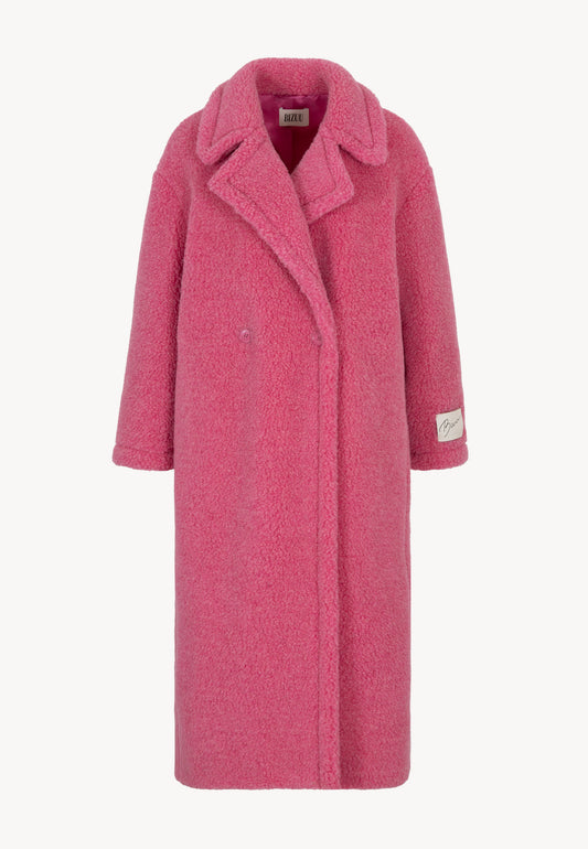 PALAMOS wool oversize coat, pink