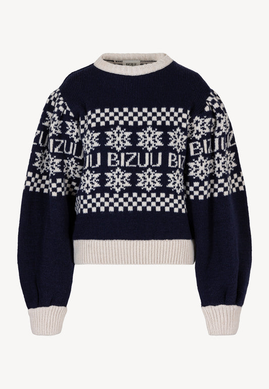 Pullover-style sweater ASPIE in dark blue