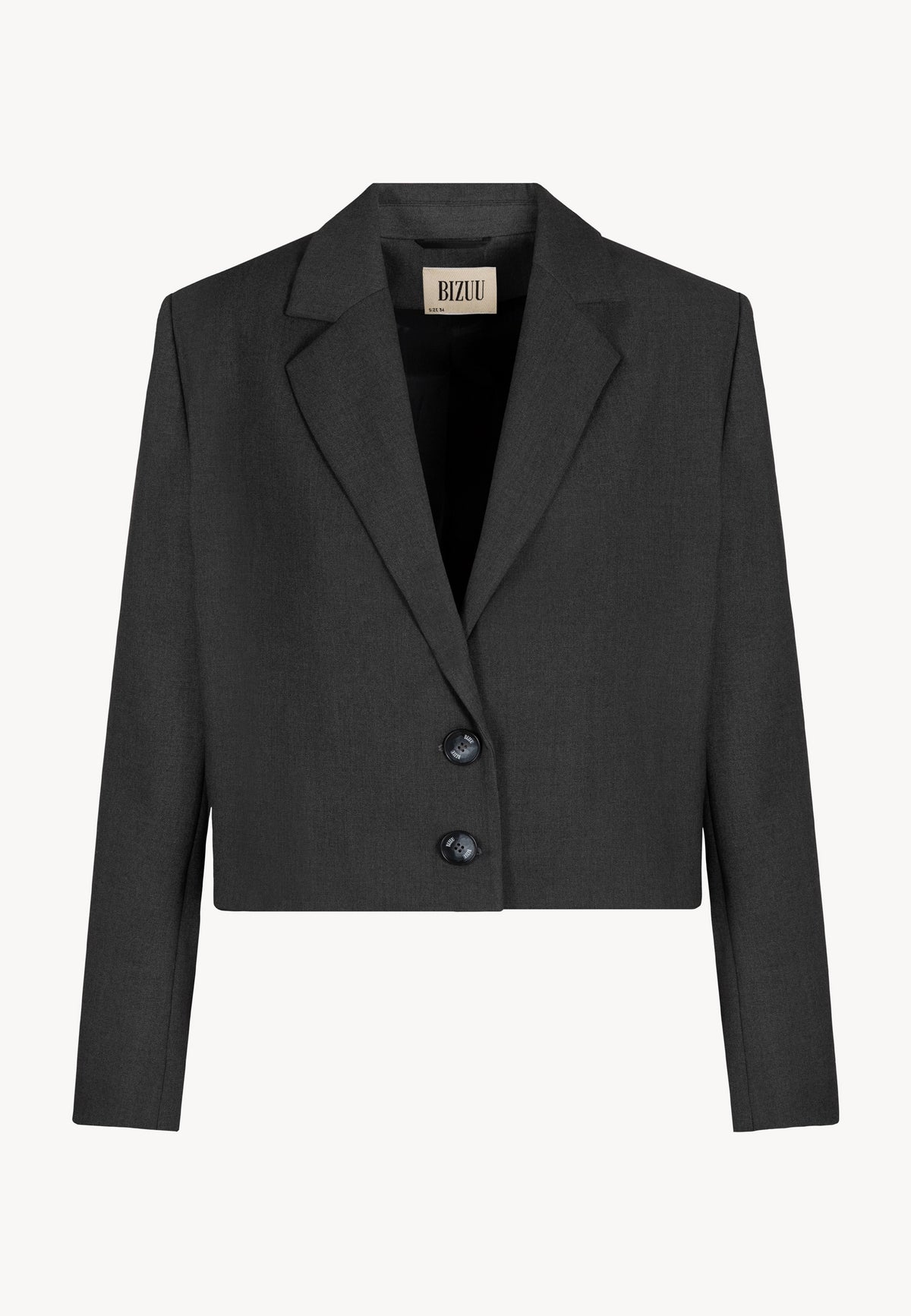 Short single-breasted jacket with a notched lapel MUNA grey