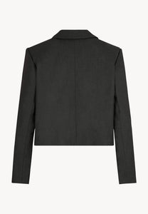 Short single-breasted jacket with a notched lapel MUNA grey